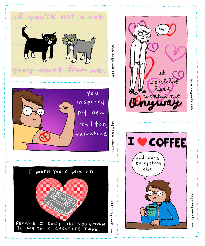 Via http://lizprincepower.com/comics/alone-forever-53-crappy-valentines